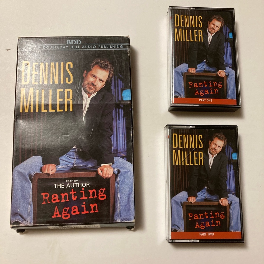 Dennis Miller Cassette Audiobook for His Book “Ranting Again” | Read by Him